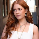 Mother of Pearl and Turquoise Barcelona Y - Necklace - Barse Jewelry