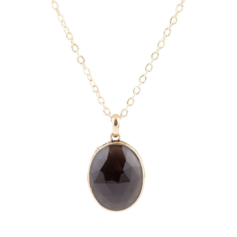 Nested Smoky Quartz Pendant Necklace - Barse Jewelry