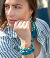 New Haven Blue Lapis and Magnesite Sterling Silver Drop Earrings - Barse Jewelry