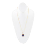 Nova Blue Lapis Pendant and Golden Necklace - Barse Jewelry