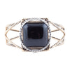 Onyx Mixed Metal Golden Cuff Bracelet - Barse Jewelry