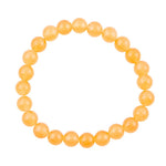 Orange Apricot Jade Beaded Stretch Bracelet - Barse Jewelry