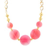Peony Fuchsia Pink Agate Statement Necklace - Barse Jewelry
