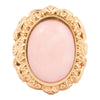 Pink Opal Golden Statement Ring - Barse Jewelry