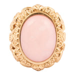 Pink Opal Golden Statement Ring - Barse Jewelry