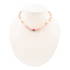 Pink Opal Nugget Knotted Golden Necklace - Barse Jewelry