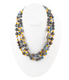 Prairie Blue and Yellow Quartz Golden Strand Necklaces - Barse Jewelry