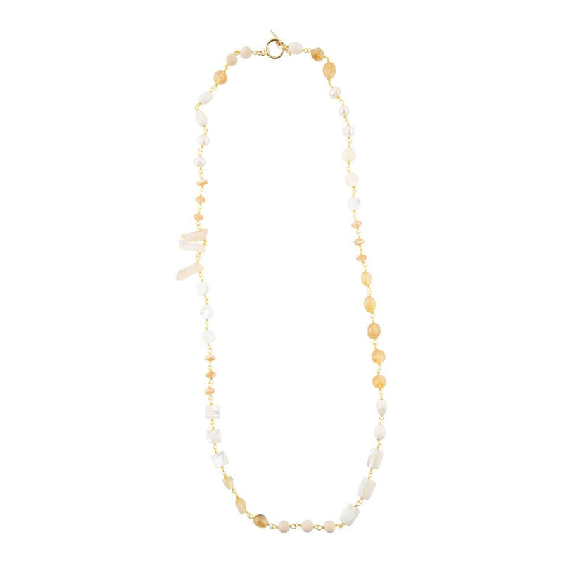Precious Pearl and Crystal Necklace - Barse Jewelry