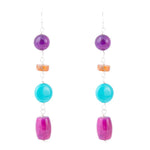 Prescott Blue Magnesite Sterling Silver Drop Earrings - Barse Jewelry