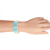 Pueblo Blue Magnesite Slim Stretch Bracelet - Barse Jewelry