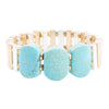 Pueblo Blue Magnesite Slim Stretch Bracelet - Barse Jewelry