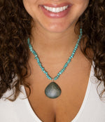 Pueblo Blue Turquoise and Jasper Sterling Necklace - Barse Jewelry