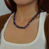 Purple Amethyst Nugget Knotted Necklace - Barse Jewelry