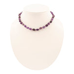 Purple Amethyst Nugget Knotted Necklace - Barse Jewelry