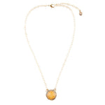 River Rocks Orange Quartz and Golden Bronze Necklace - Barse Jewelry