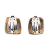 Roped Blue Lapis Golden Clip Earrings - Barse Jewelry