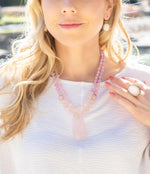 Rosie Pink Opal and Golden Bronze Ring - Barse Jewelry