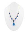 Royal Blue Lapis Golden Pendant Necklace - Barse Jewelry