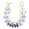 Santorini Cobalt Blue Lapis and Golden Bracelet - Barse Jewelry