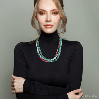 Scarsdale Multi Stone Colorful Statement Necklace - Barse Jewelry
