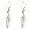 Scenic Sedona Blue Turquoise Golden Drop Earrings - Barse Jewelry