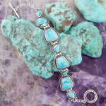 Sedona Blue Turquoise and Sterling Silver Toggle Bracelet - Barse Jewelry