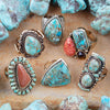 Sedona Turquoise Goldstone Statement Ring - Barse Jewelry