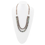 Sepia Sea Green Abalone Sterling Silver Strand Necklace - Barse Jewelry
