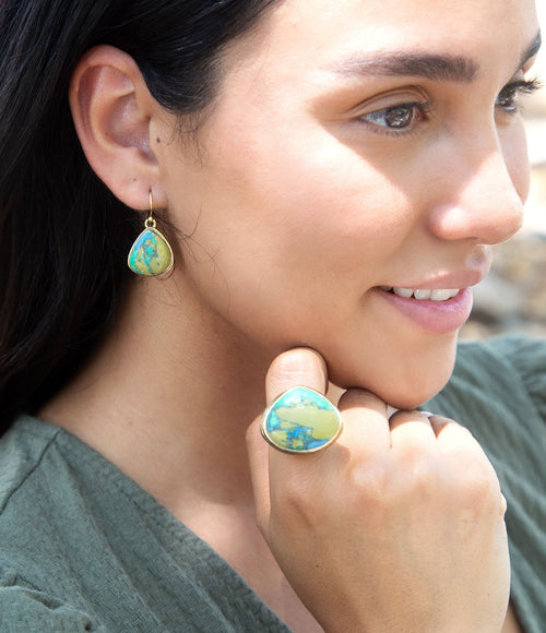 Shades of Earth Magnesite Ring - Barse Jewelry