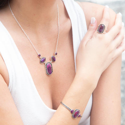 Shielded Purple Turquoise and Sterling Silver Ring - Barse Jewelry