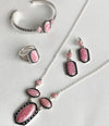 Shielded Rhodonite and Sterling SIlver Ring - Barse Jewelry