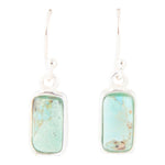 Small Blue Turquoiseand Sterling Silver Drop Earrings - Barse Jewelry
