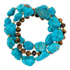 Smoky Brown Tiger's Eye Golden Bracelet Set - Barse Jewelry