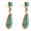 Smooth Teardrop Earring - Chrysocolla - Barse Jewelry