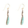 Soledad Blue Amazonite and Golden Earrings - Barse Jewelry
