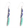 Soledad Blue Lapis and Amazonite Sterling Silver Drop Earrings - Barse Jewelry