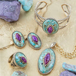 Stacked Stone Turquoise Ring - Barse Jewelry