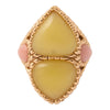 Stargazer Green Jasper Golden Statement Ring - Barse Jewelry