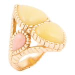Stargazer Green Jasper Golden Statement Ring - Barse Jewelry