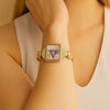 Steer Skull Green Aventurine Golden Cuff Bracelet - Barse Jewelry