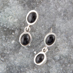 Sterling Silver Black Onyx Drop Earrings - Barse Jewelry