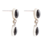 Sterling Silver Black Onyx Drop Earrings - Barse Jewelry