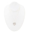 Sterling Silver Engraved Heart Pendant Neckalce - Barse Jewelry