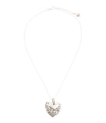 Sterling Silver Engraved Heart Pendant Neckalce - Barse Jewelry