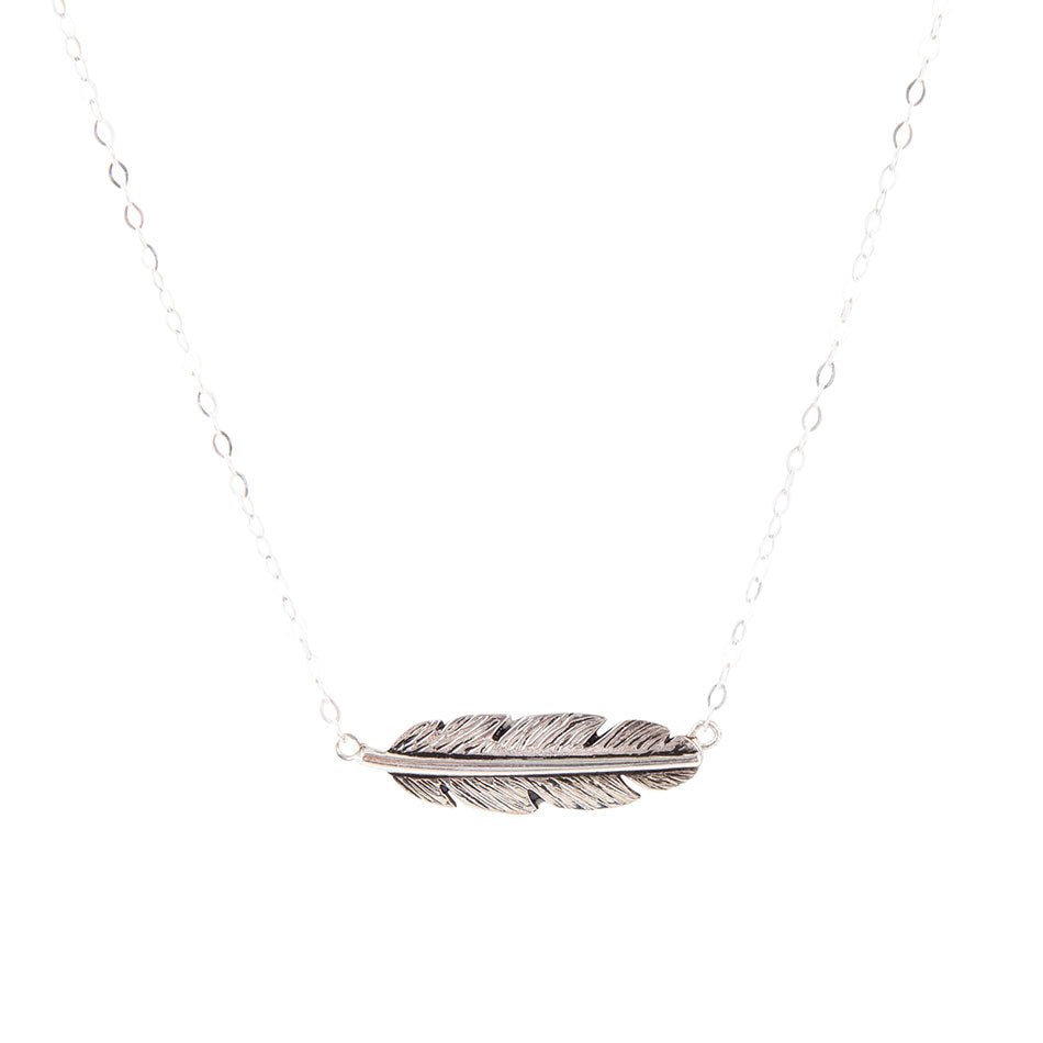 Sterling Silver Quill Necklace - Barse Jewelry