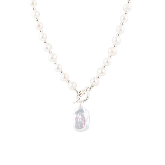 Sunday Best Pearl Toggle Necklace