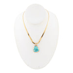 Turquoise Baron Snake Chain Pendant Necklace - Barse Jewelry