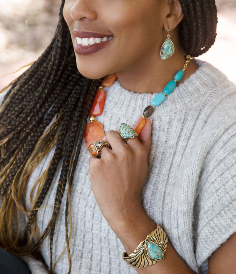 Turquoise Vibrance Ring - Barse Jewelry