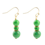 Vibrant Green Magnesite Drop Earrings - Barse Jewelry