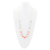 Watermalon Kiss Mint Jasper Golden Long Necklace - Barse Jewelry